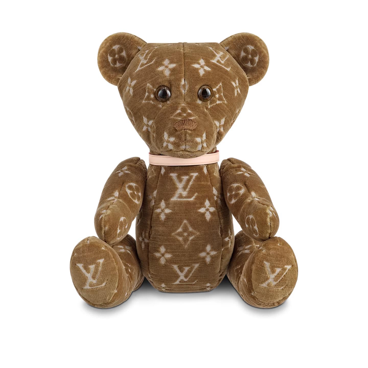 Maskot Teddy z vánoční kolekce Louis Vuitton.