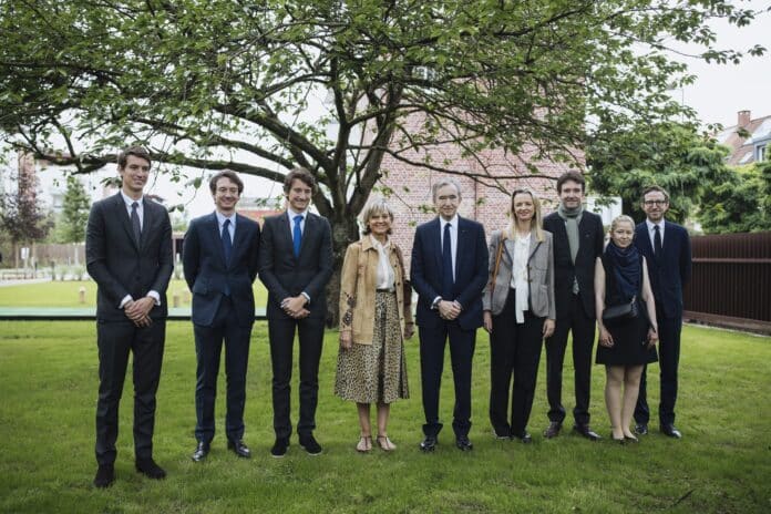 Bernard Arnault s rodinou