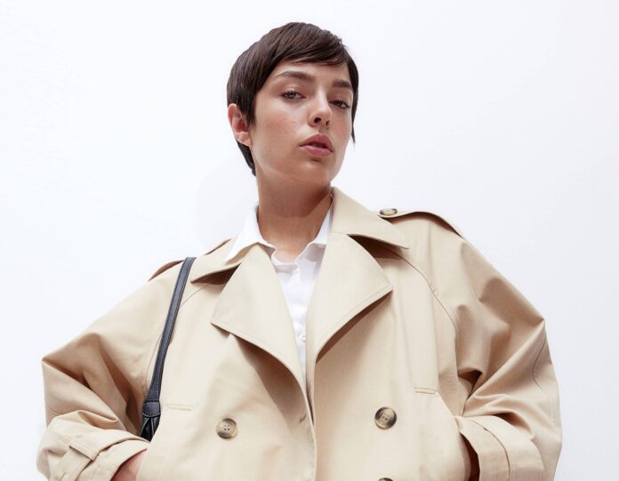 krátký trenčkot H&M krátký trenčkot H&M