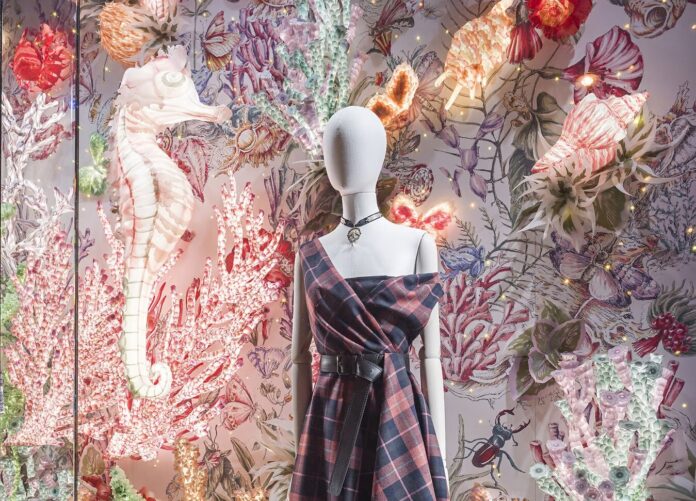 Dior vánoční výloha