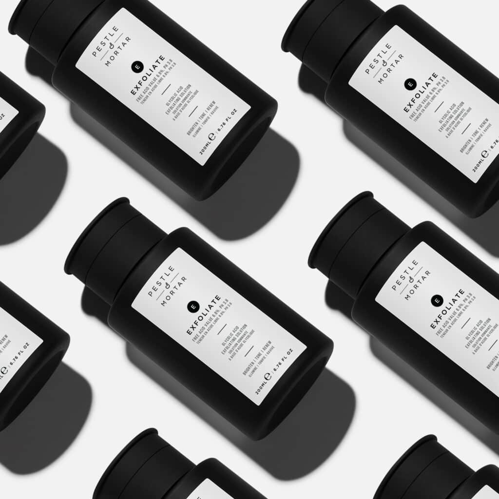 Pestle & Mortar toner kyselina glykolová beauty příprava