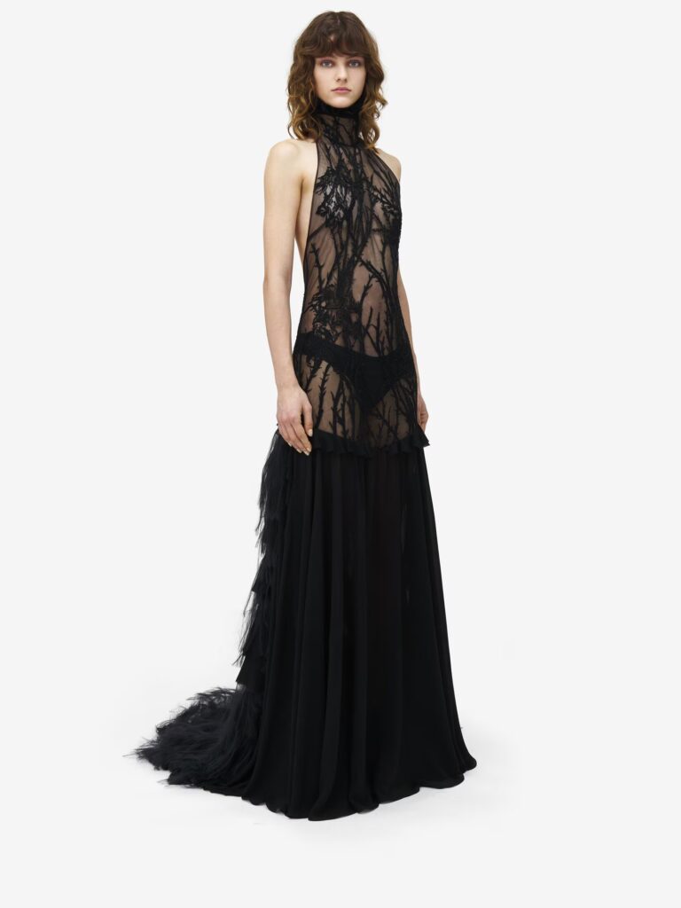 Alexander McQueen průhledné transparentní oblečení