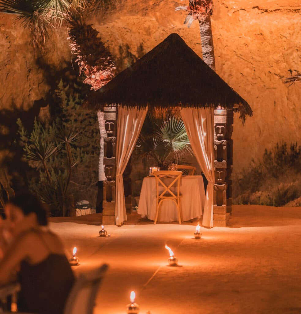Amante Ibiza romantická večeře beach cluby