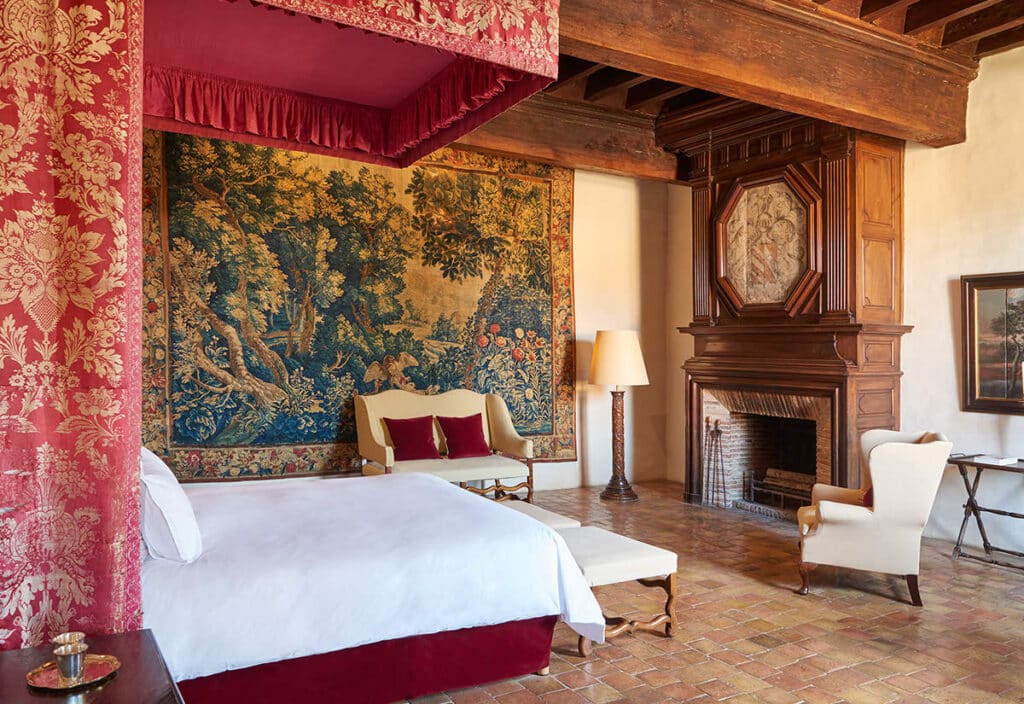 Château de Bagnols Francie hrad ubytování