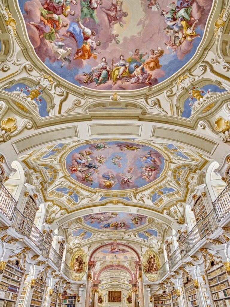 Admont Abbey knihovny světa Rakousko 3