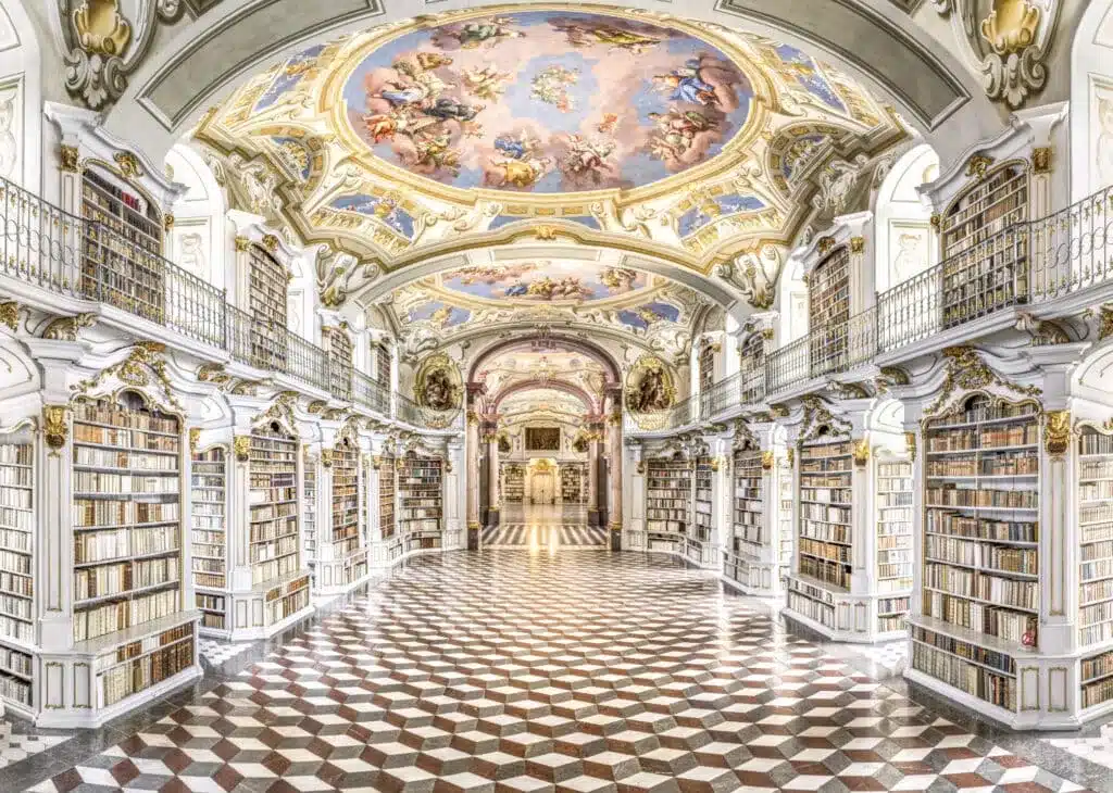 Admont Abbey knihovny světa Rakousko